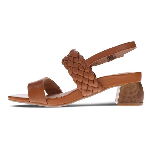 Revere Comfort Shoes Yuki Heeled Sandal - Tan