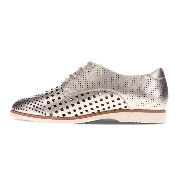 Revere Comfort Shoes Rihannah Perf Oxford - Champagne
