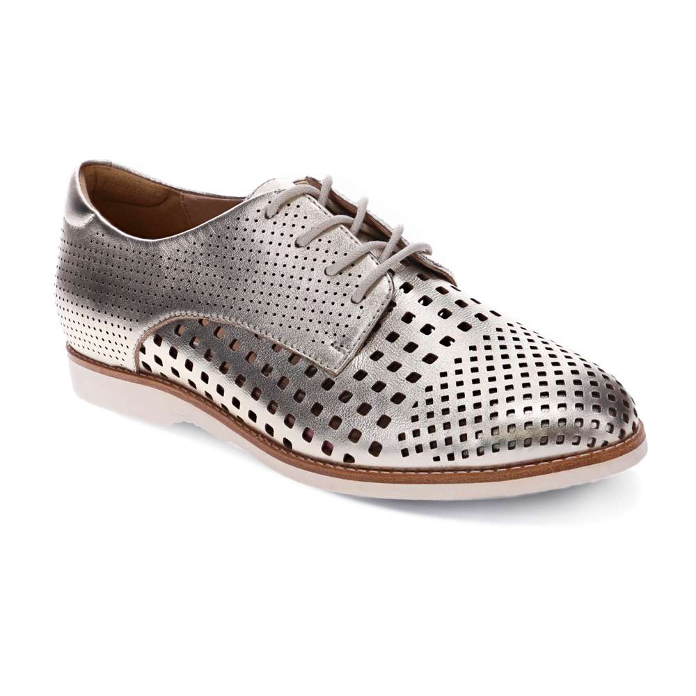 revere comfort shoes Rihannah Perf Oxford - Champagne