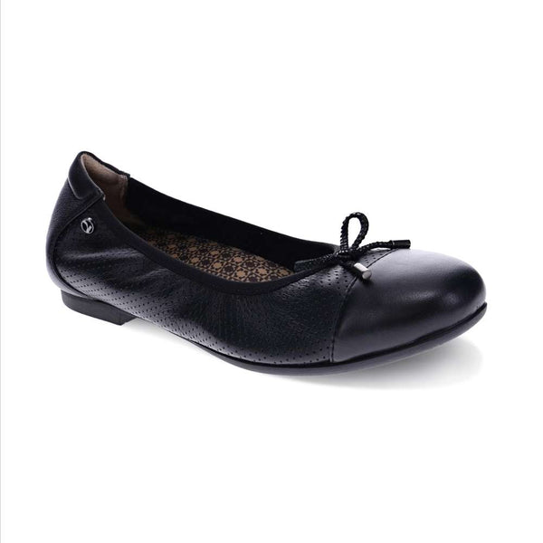 Revere Comfort Shoes St. Barts Ballet Flats - Black French