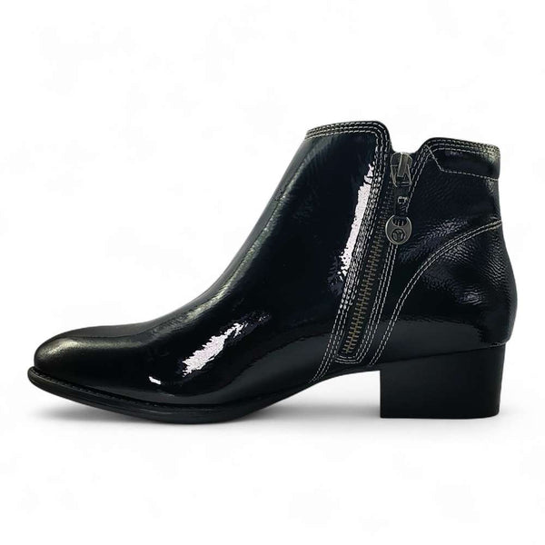 Revere Comfort Shoes Tiko Ankle Bootie - Black Patent