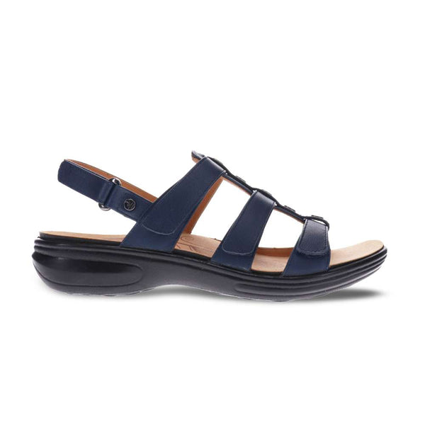 Revere Comfort Shoes Toledo Backstrap Sandal - Blue French