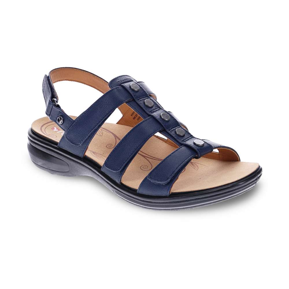 revere comfort shoes Toledo Backstrap Sandal - Blue French