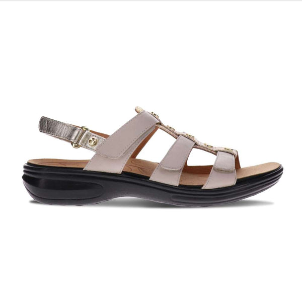 Revere Comfort Shoes Toledo Backstrap Sandal - Mixed Metallic