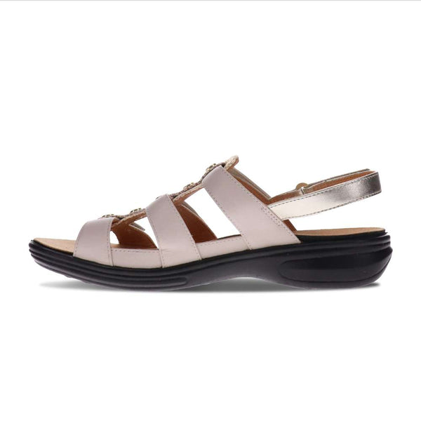 Revere Comfort Shoes Toledo Backstrap Sandal - Mixed Metallic