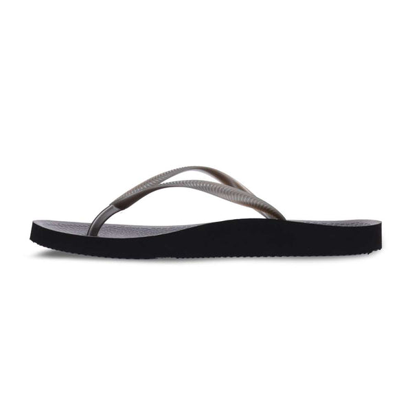 Revere Comfort Shoes Venice Solid Women's Toe Post Sandal - Black/Pewter