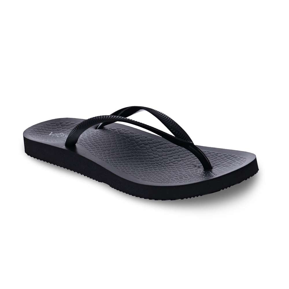 revere comfort shoes Venice Solid Women's Toe Post Sandal - Black