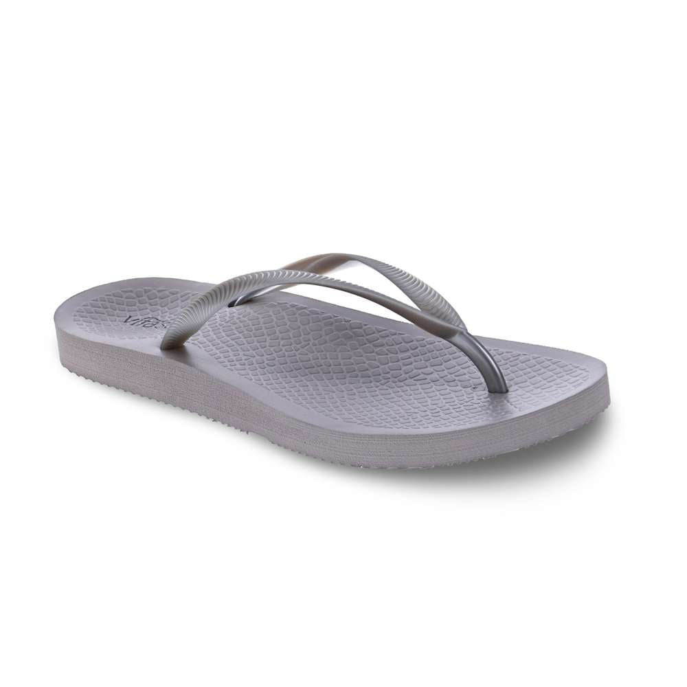 revere comfort shoes Venice Solid Women's Toe Post Sandal - Pewter