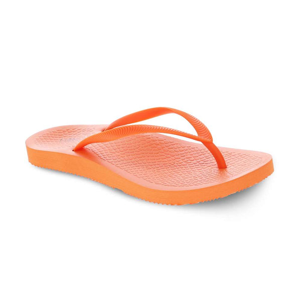 Revere Comfort Shoes Venice Solid Women's Toe Post Sandal - Tangerine