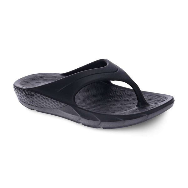 Revere Comfort Shoes Vitality Toe Post Sandal - Black