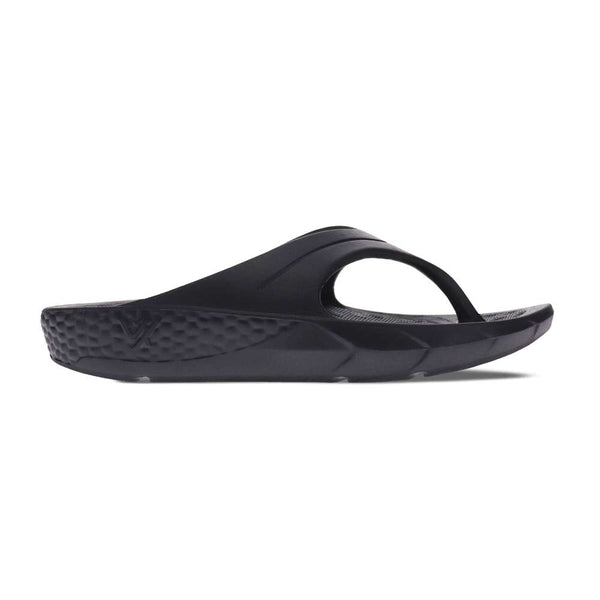 Revere Comfort Shoes Vitality Toe Post Sandal - Black