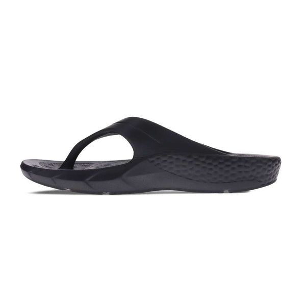 Revere Comfort Shoes Vitality Toe Post Sandal - Black
