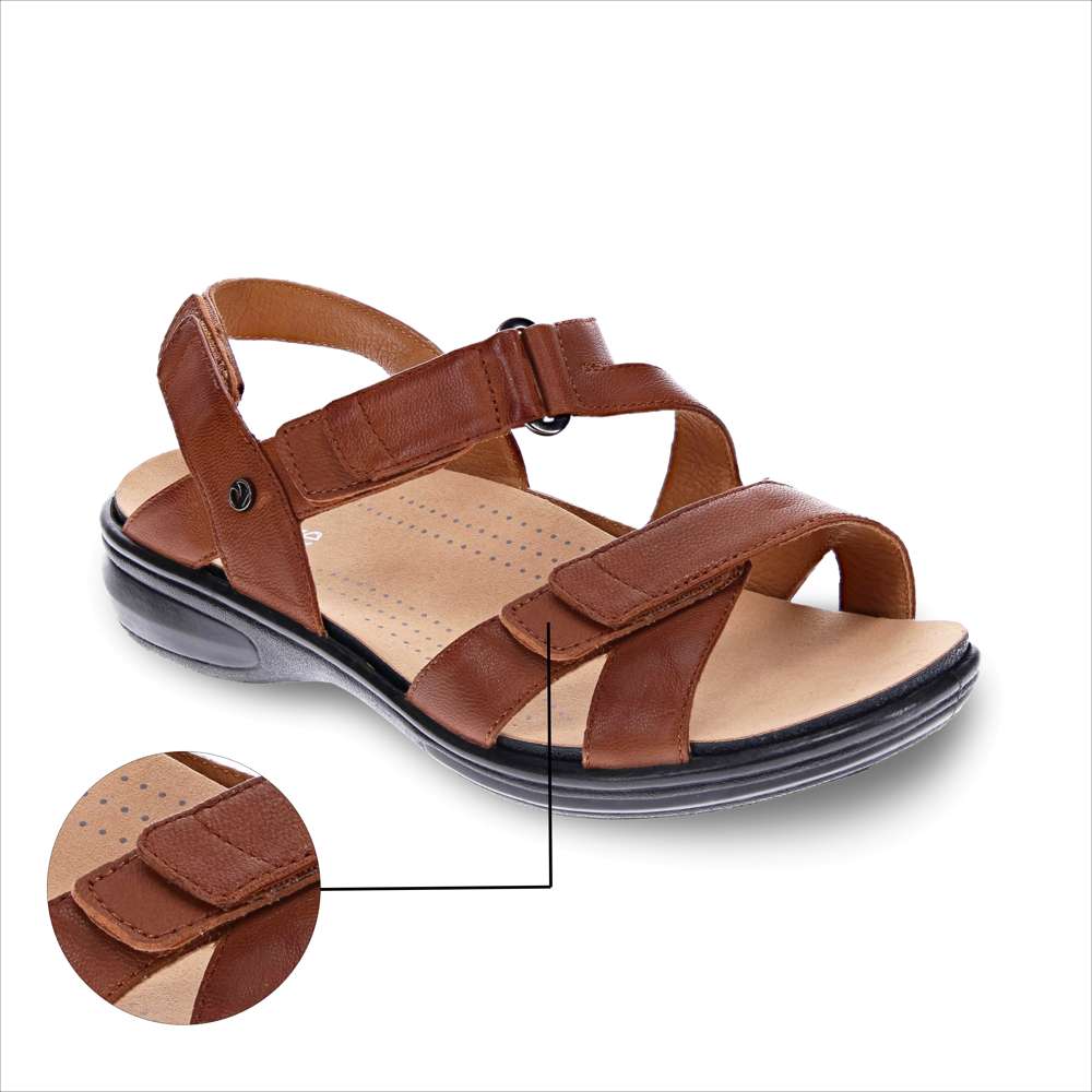 revere comfort shoes Zanzibar Strap Extension - Cognac