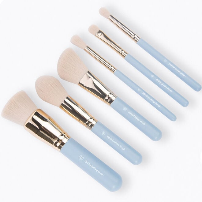Revolution Beauty London BH Travel Series: Escapade 6 Piece Mini Face & Eye Brush Set With Bag
