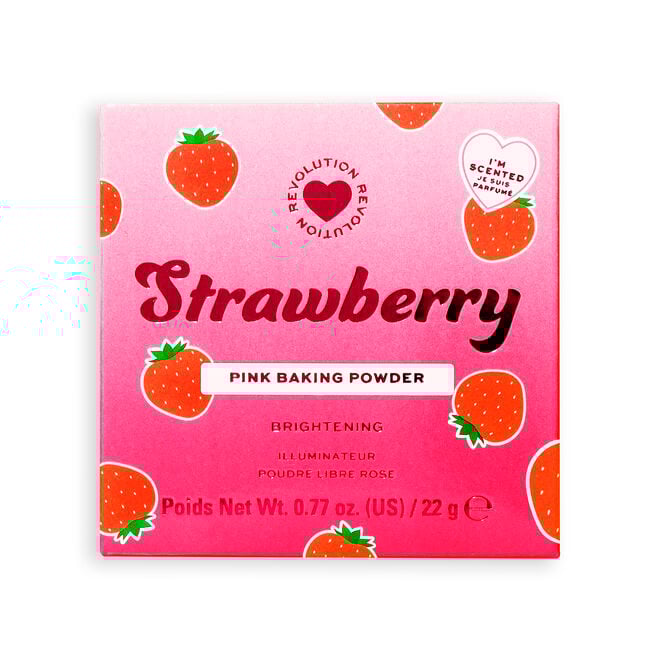Revolution Beauty London I Heart Revolution Strawberry Baking Powder Pink