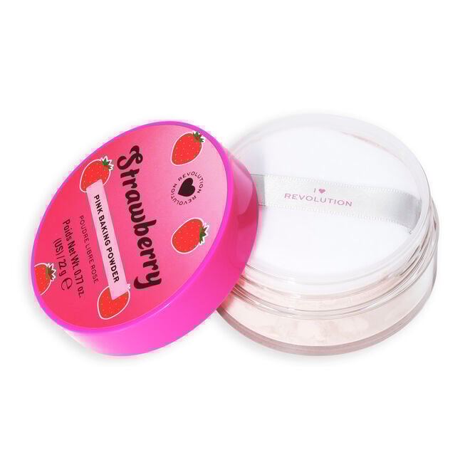 revolution beauty london I Heart Revolution Strawberry Baking Powder Pink