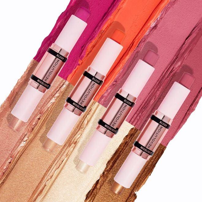 Revolution Beauty London Makeup Revolution Blush & Highlight Stick Coral Dew