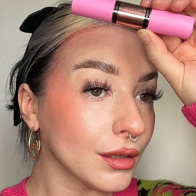 Revolution Beauty London Makeup Revolution Blush & Highlight Stick Coral Dew