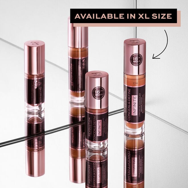 revolution beauty london Makeup Revolution Conceal & Define Infinite Longwear Concealer (5ml) 5ml revolution beauty london Makeup Revolution Conceal & Define Infinite Longwear Concealer (5ml) 5ml