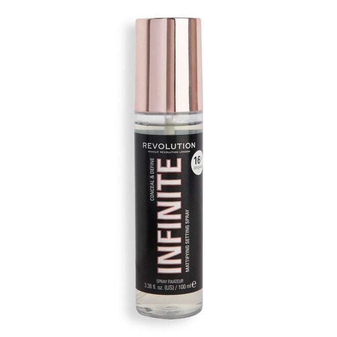 revolution beauty london Makeup Revolution Conceal & Define Infinite Setting Spray