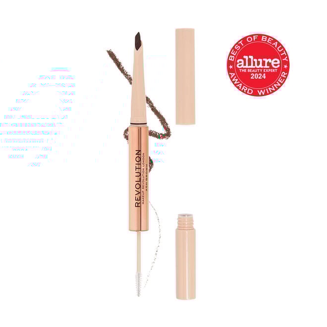 revolution beauty london Makeup Revolution Fluffy Brow Filter Duo Ash Brown