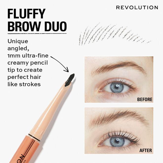Revolution Beauty London Makeup Revolution Fluffy Brow Filter Duo Blonde