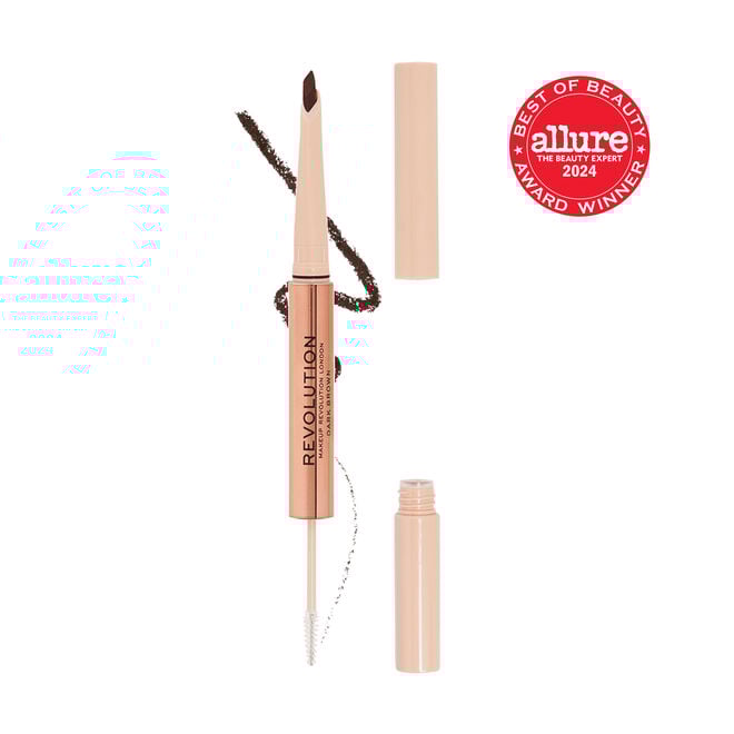 revolution beauty london Makeup Revolution Fluffy Brow Filter Duo Dark Brown