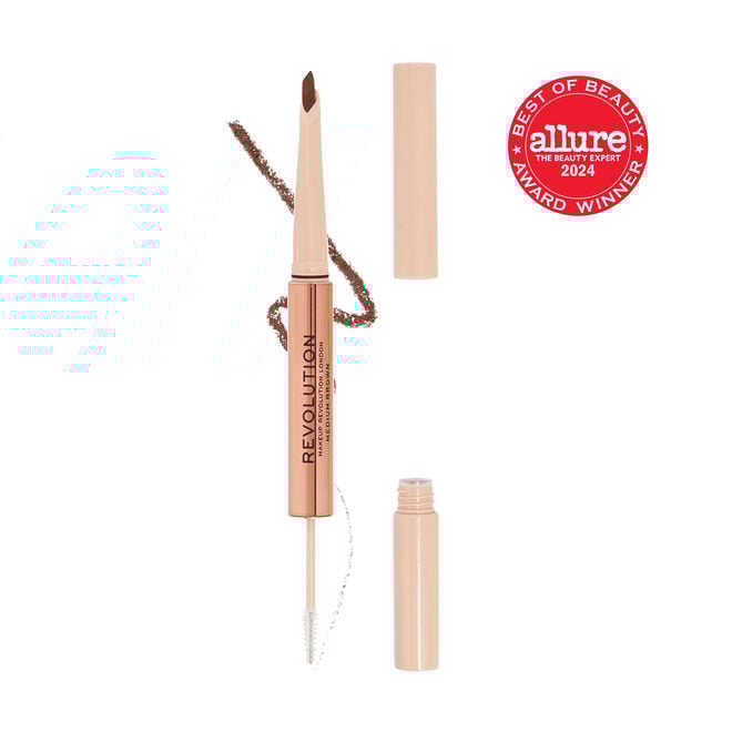 revolution beauty london Makeup Revolution Fluffy Brow Filter Duo Medium Brown