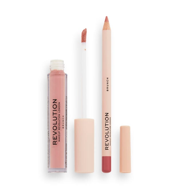 revolution beauty london Makeup Revolution Lip Contour Kit Brunch