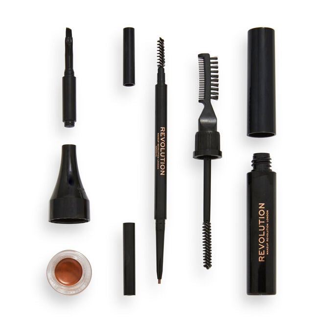 Revolution Beauty London Makeup Revolution Ultra Brow Builder Kit Medium Brown