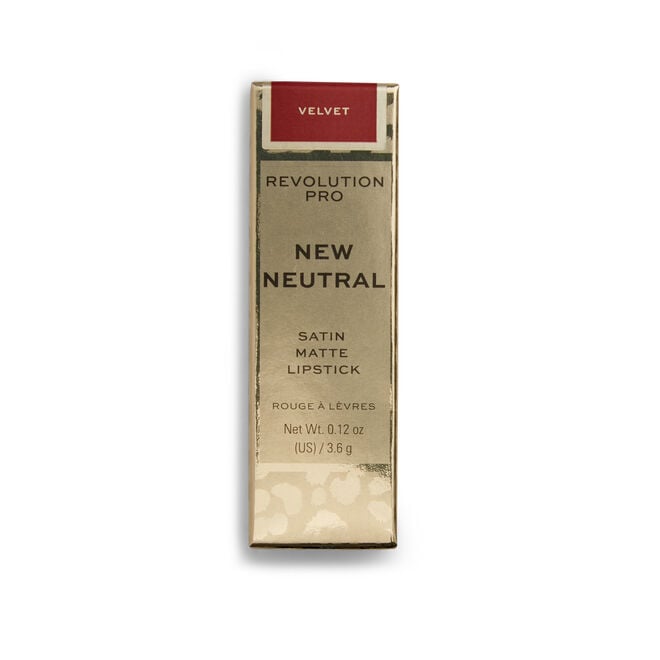 Revolution Beauty London New Neutral Satin Matte Lipstick Velvet