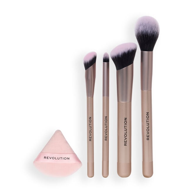 revolution beauty london Revolution Back To Base-ics Starter Essentials Makeup Brush Set