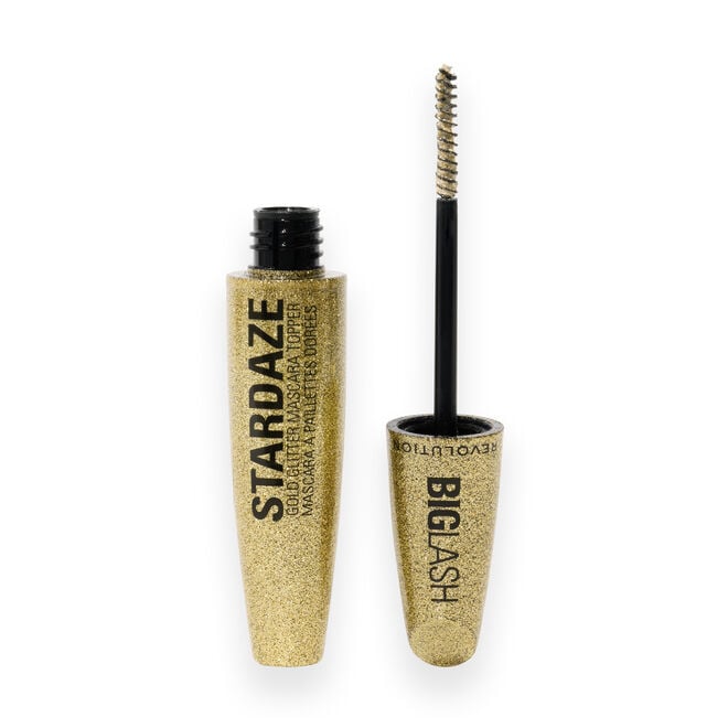 revolution beauty london Revolution Big Lash Stardaze Hair & Brow Glitter Mascara Topper Stardust Gold