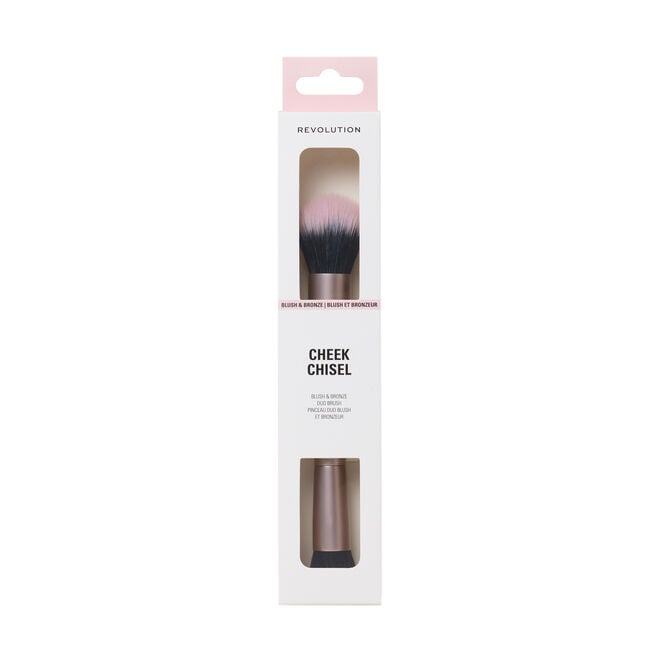 Revolution Beauty London Revolution Cheek Chisel Blush & Bronze Duo Brush