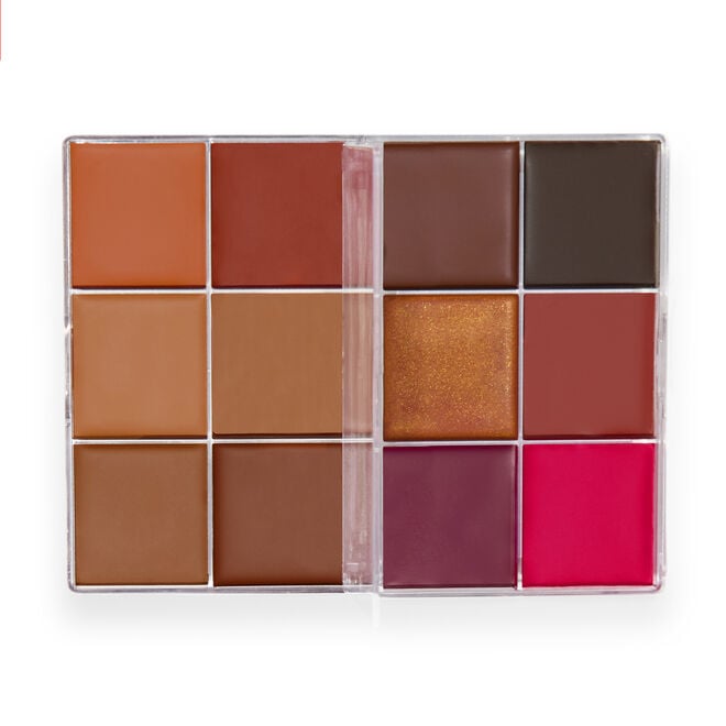 Revolution Beauty London Revolution Everything Base Face Icon Complexion Palette Dark