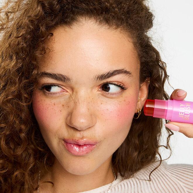 Revolution Beauty London Revolution Jelly Blush Stick Lip And Cheek Stain Strawberry Pink