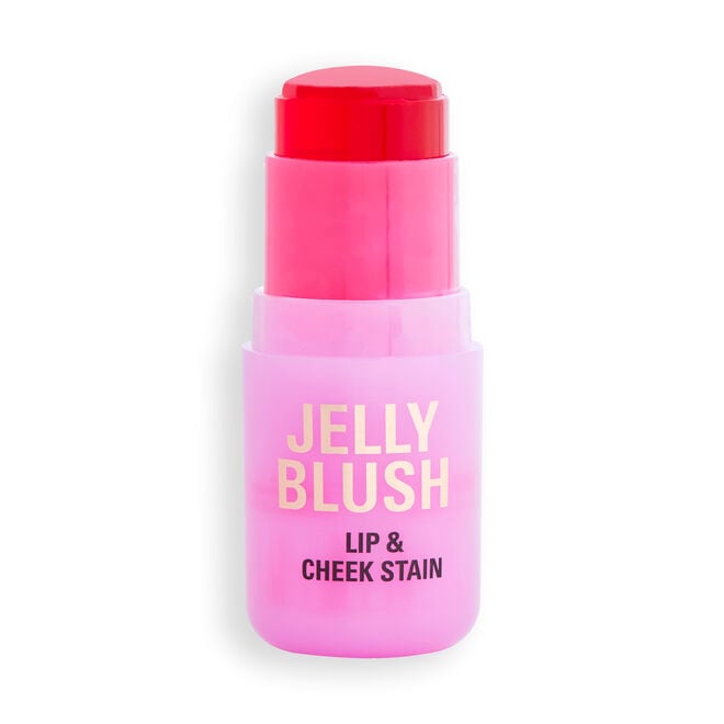 revolution beauty london Revolution Jelly Blush Stick Lip and Cheek Stain Strawberry Pink