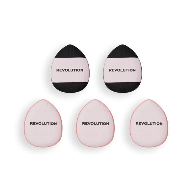 revolution beauty london Revolution Mini Finger Powder Puff Set (5 Pack)