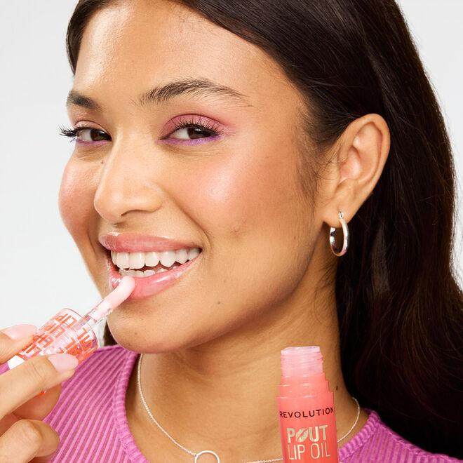 Revolution Beauty London Revolution Pout Lip Oil Juicy Peach