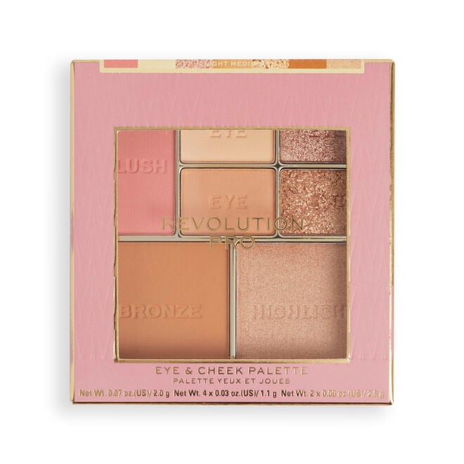 Revolution Beauty London Revolution Pro Iconic Eye & Cheek Palette Light/Medium