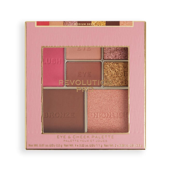 Revolution Beauty London Revolution Pro Iconic Eye & Cheek Palette Medium/Deep