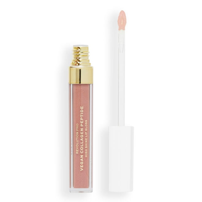 revolution beauty london Revolution Pro Vegan Collagen Peptide High Shine Lip Gloss Cashmere