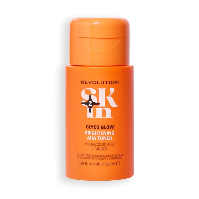 revolution beauty london Revolution Skin Glyco Glow 5% Glycolic Acid & Ginger Brightening AHA Toner 150ml