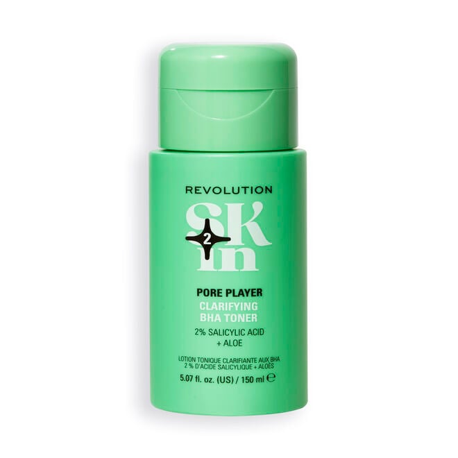 revolution beauty london Revolution Skin Pore Player 2% Salicylic Acid & Aloe Clarifying BHA Toner 150ml