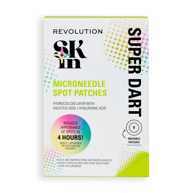 revolution beauty london Revolution Skin Super Dart Microneedle Salicylic Acid Hydrocolloid Spot Patches 9 Patches