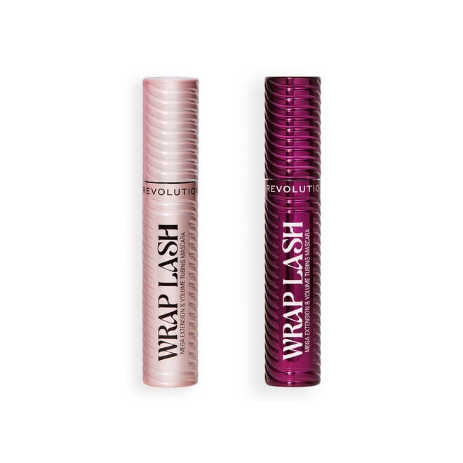 revolution beauty london Revolution Wrap Lash Tubing Mascara Black & Burgundy Duo