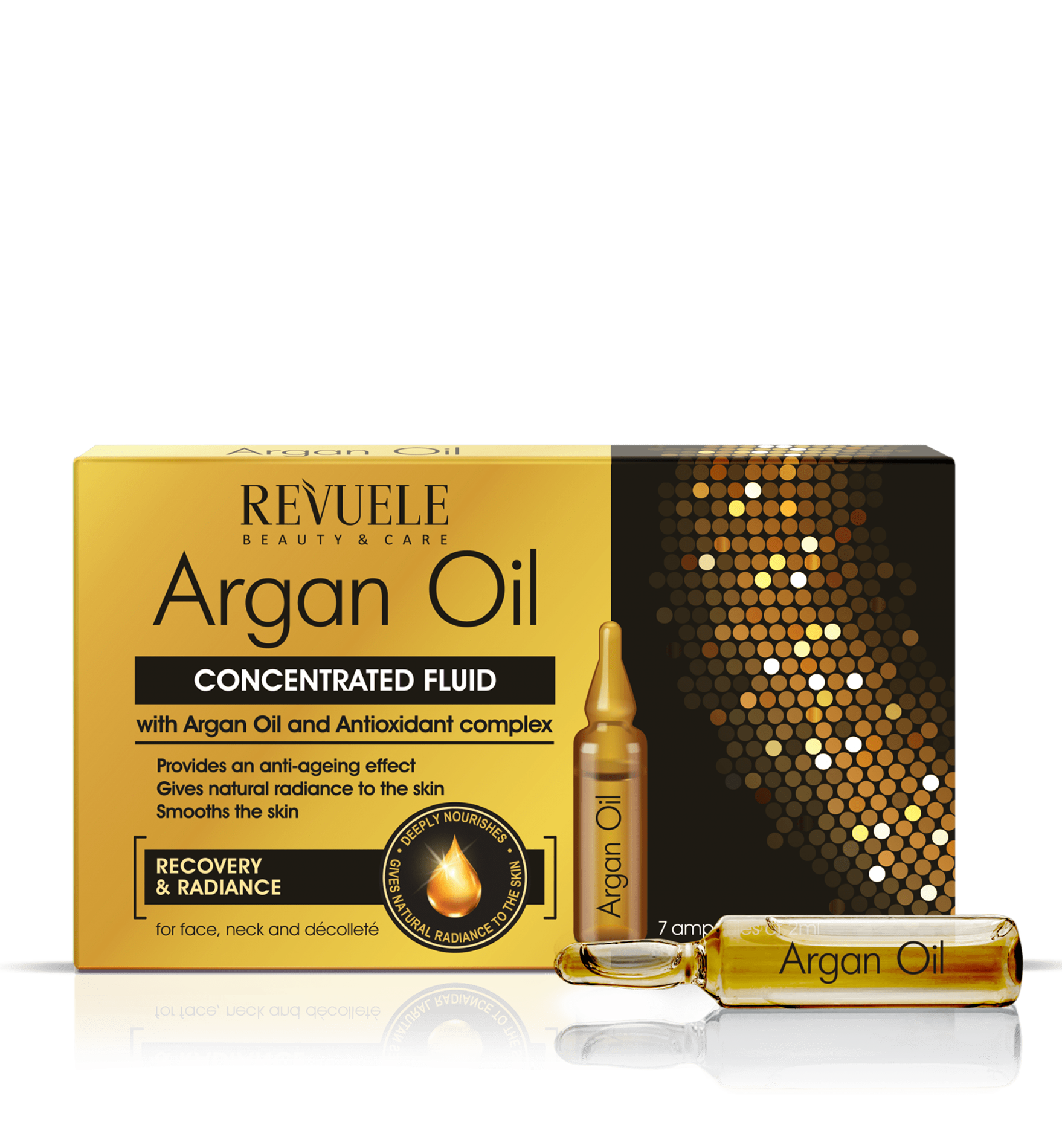 revuele REVUELE ARGAN OIL Ampoules Concentrated fluid with Argan Oil and Antioxidant Complex