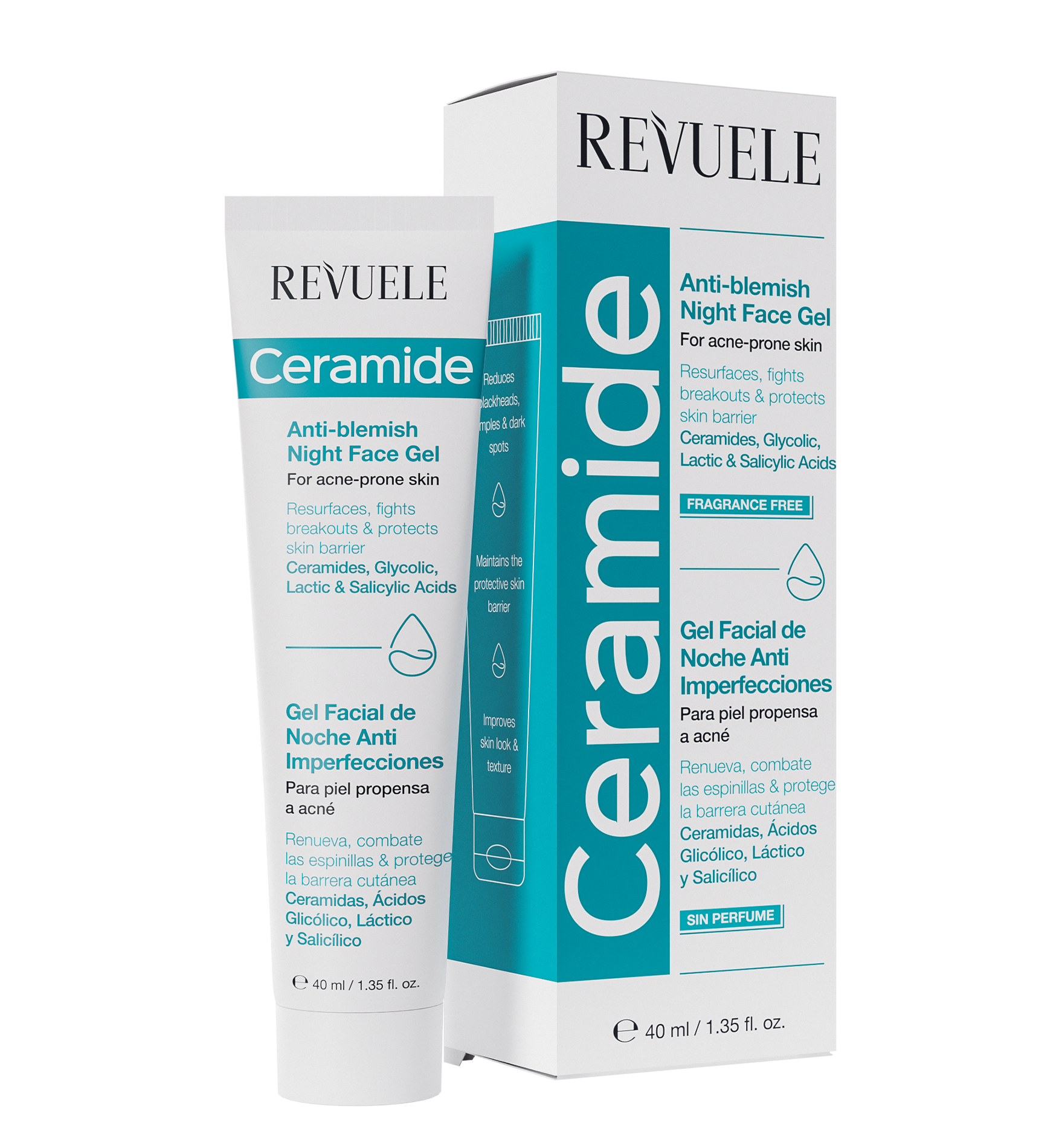 revuele REVUELE CERAMIDE ANTI-BLEMISH NIGHT FACE GEL