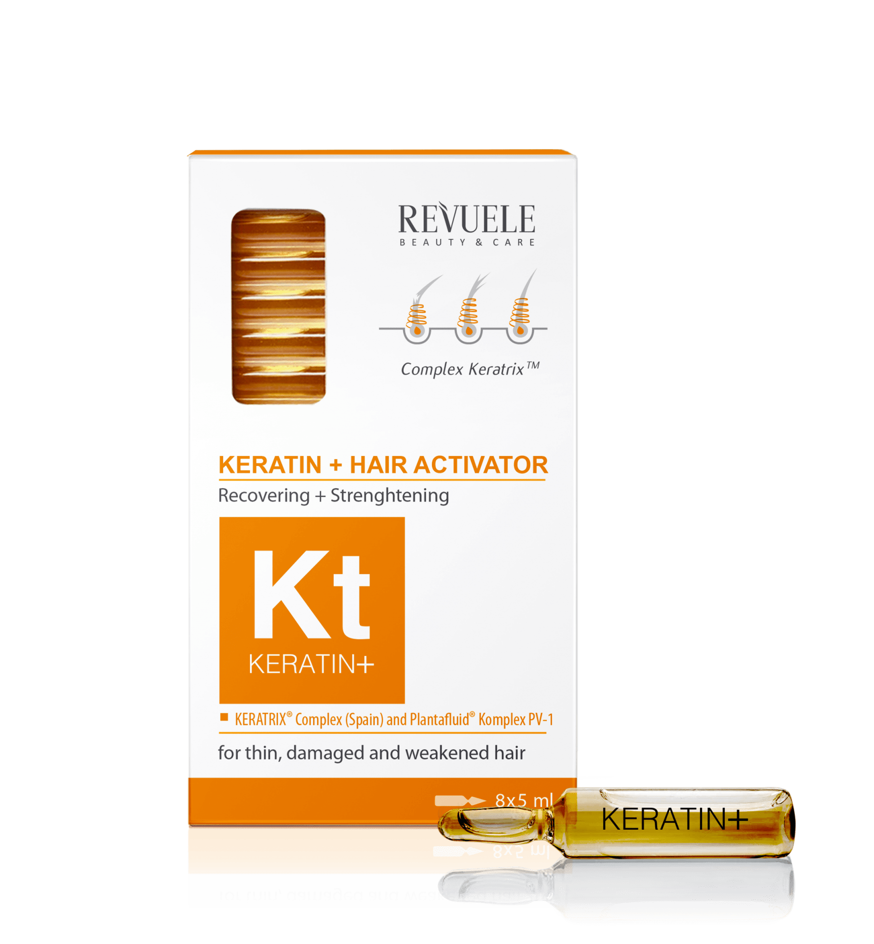 revuele REVUELE KERATIN+ Ampoules Hair Restoration Activator
