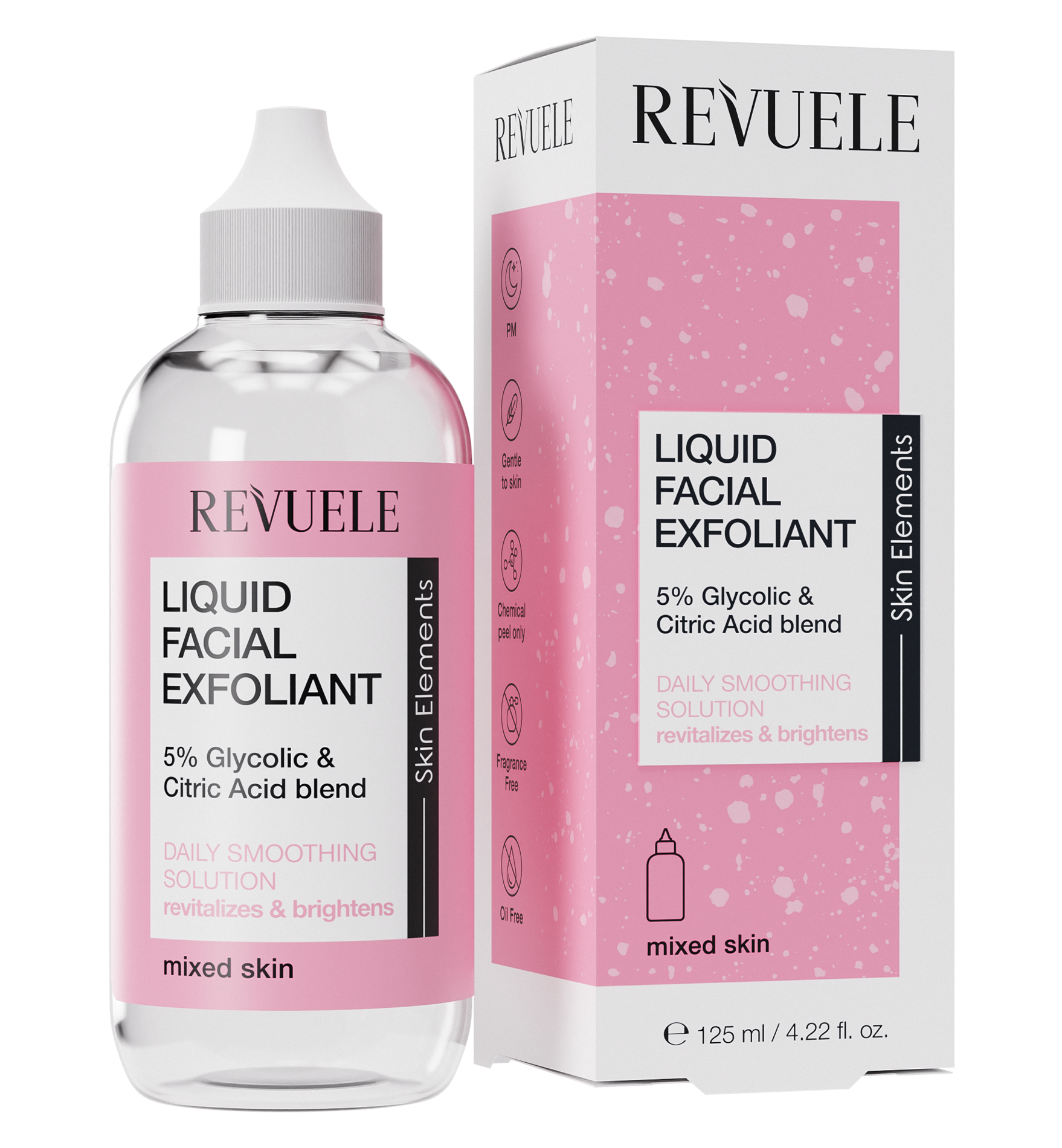 revuele REVUELE LIQUID FACIAL EXFOLIANT 5% GLYCOLIC + CITRIC ACID BLEND